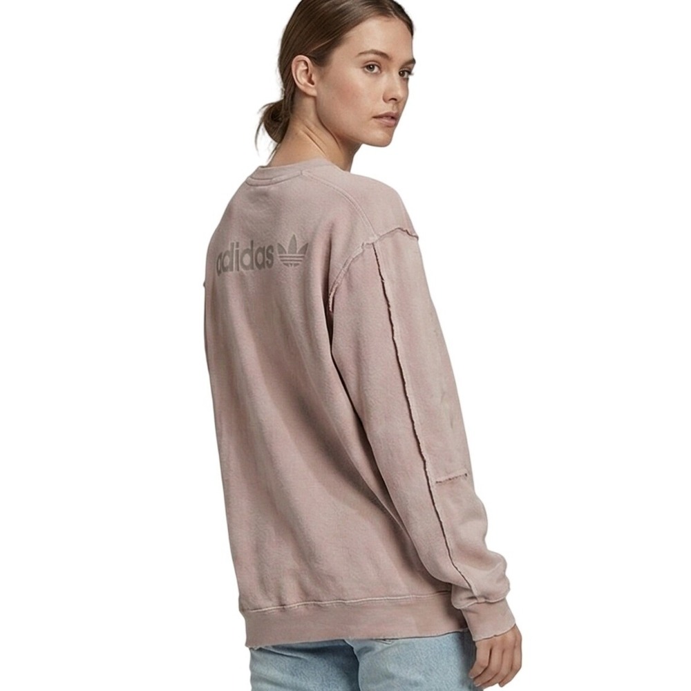Adidas‎ Originals Loopback Crew Sweatshirt Men's Large Ash Pearl Pull Over Ease
